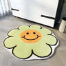 Cute Flower Polyester Anti-Slip Backing Area Rug Image - 7