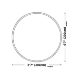 Cute Round Animal Printed Soft Polyester Gray Area Rug Image - 14