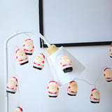 Cute Santa Claus Christmas Red LED String Lights Image - 10