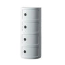 Cute Smiley Face Pattern Round Plastic Storage Nightstand Image - 17