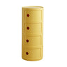 Cute Smiley Face Pattern Round Plastic Storage Nightstand Image - 19