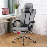 Cyan Ergonomic Fabric Steel Boss Office Chair with Headrest Image - 9