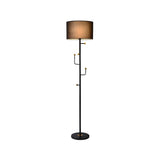 Cylinder Stylish Gold Floor Lamp with Marble Base Image - 14