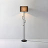 Cylinder Stylish Gold Floor Lamp with Marble Base Image - 6