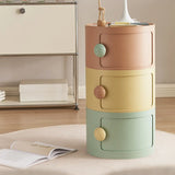 Cylinder Tip Resistant Kids Nightstand with Cabinets Image - 14