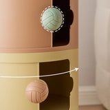 Cylinder Tip Resistant Kids Nightstand with Cabinets Image - 19