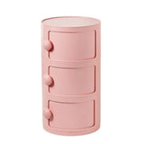 Cylinder Tip Resistant Kids Nightstand with Cabinets Image - 28