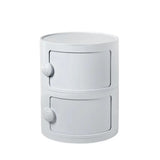 Cylinder Tip Resistant Kids Nightstand with Cabinets Image - 2