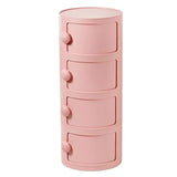 Cylinder Tip Resistant Kids Nightstand with Cabinets Image - 36