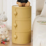Cylinder Tip Resistant Kids Nightstand with Cabinets Image - 8