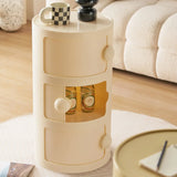 Cylinder Tip Resistant Kids Nightstand with Cabinets Image - 9