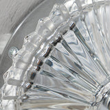 Cylinder White Pleated Glass Bedroom Wall Sconce Image - 13