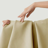 Dark Brown Antifouling Faux Leather Right-Arm Chaise Image - 8