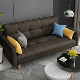 Dark Gray Reclining Biscuit Back Square Arm Loveseat Image - 15