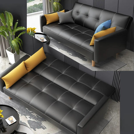 Dark Gray Reclining Biscuit Back Square Arm Loveseat Image - 2