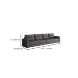 Dark Gray Scratch Resistant Cloth Cushion Back Sofa Image - 22