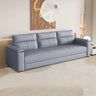 Dark Gray Scratch Resistant Cloth Cushion Back Sofa Image - 2