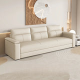 Dark Gray Scratch Resistant Cloth Cushion Back Sofa Image - 7