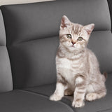 Dark Gray Scratch Resistant Cloth Cushion Back Sofa Image - 11