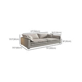Dark Gray Stain Resistant Abrasive Cloth Foam Fill Sofa Image - 17