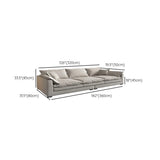 Dark Gray Stain Resistant Abrasive Cloth Foam Fill Sofa Image - 22
