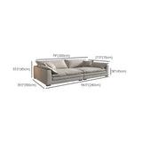 Dark Gray Stain Resistant Abrasive Cloth Foam Fill Sofa Image - 25