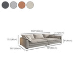 Dark Gray Stain Resistant Abrasive Cloth Foam Fill Sofa Image - 27