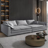Dark Gray Stain Resistant Abrasive Cloth Foam Fill Sofa Image - 4