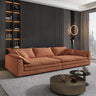 Dark Gray Stain Resistant Abrasive Cloth Foam Fill Sofa Image - 5