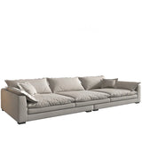 Dark Gray Stain Resistant Abrasive Cloth Foam Fill Sofa Image - 6