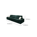Dark Green Large Multifunctional L-Shaped Fabric Sofa #size