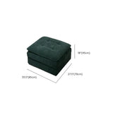 Dark Green Large Multifunctional L-Shaped Fabric Sofa Image - 16