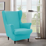Dark Purple Fixed Back Cotton Fill High-Back Arm Chair Image - 17