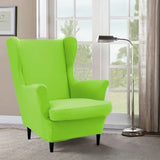 Dark Purple Fixed Back Cotton Fill High-Back Arm Chair Image - 24