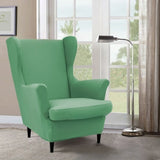Dark Purple Fixed Back Cotton Fill High-Back Arm Chair Image - 25