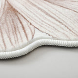 Decorative Blue Floral-Shaped Anti-Slip Area Rug Image - 6