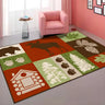 Decorative Christmas Red Polyester Santa Area Rug Image - 13
