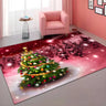 Decorative Christmas Red Polyester Santa Area Rug Image - 4