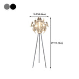 Decorative Clear Multi-storey Shade Metal Floor Lamp #size