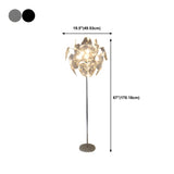 Decorative Clear Multi-storey Shade Metal Floor Lamp Image - 18