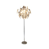 Decorative Clear Multi-storey Shade Metal Floor Lamp Image - 6