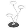 Decorative Curved Metal Gold 3 Tiers Stone Plant Stand Image - 7