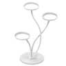 Decorative Curved Metal Gold 3 Tiers Stone Plant Stand Image - 3