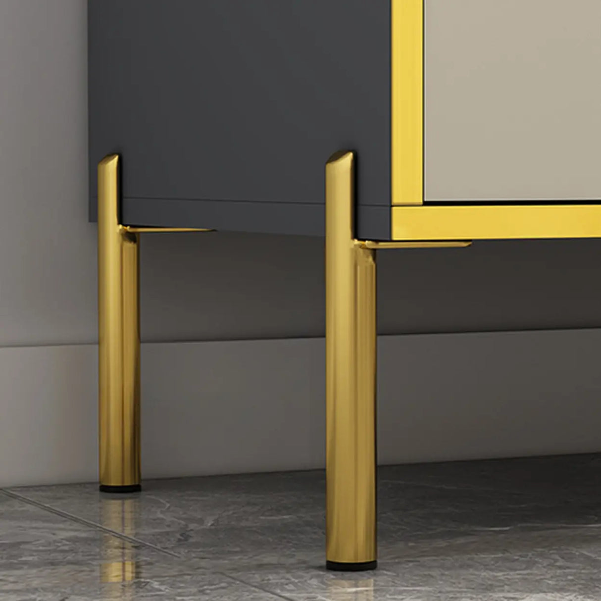 Decorative Elephant Wood Console Table with Cabinet Image - 10