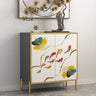 Decorative Elephant Wood Console Table with Cabinet Image - 7