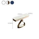 Decorative Entryway Curved Stone Storage Console Table Image - 16