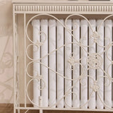 Decorative Rectangular Iron Wooden Foyer Console Table Image - 10