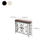 Decorative Rectangular Iron Wooden Foyer Console Table #size