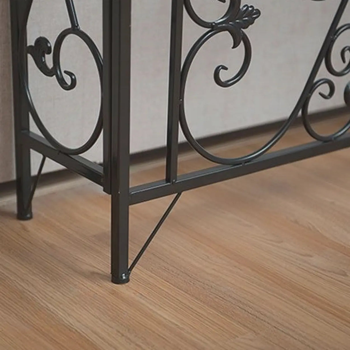 Decorative Rectangular Metal White Entry Console Table Image - 11