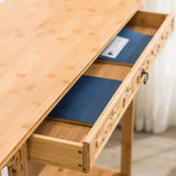 Decorative Rectangular Wood Brown Storage Console Table Image - 4